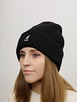 Шапка KANGOL арт. K3663 Merino Wool Rib Beanie (черный)